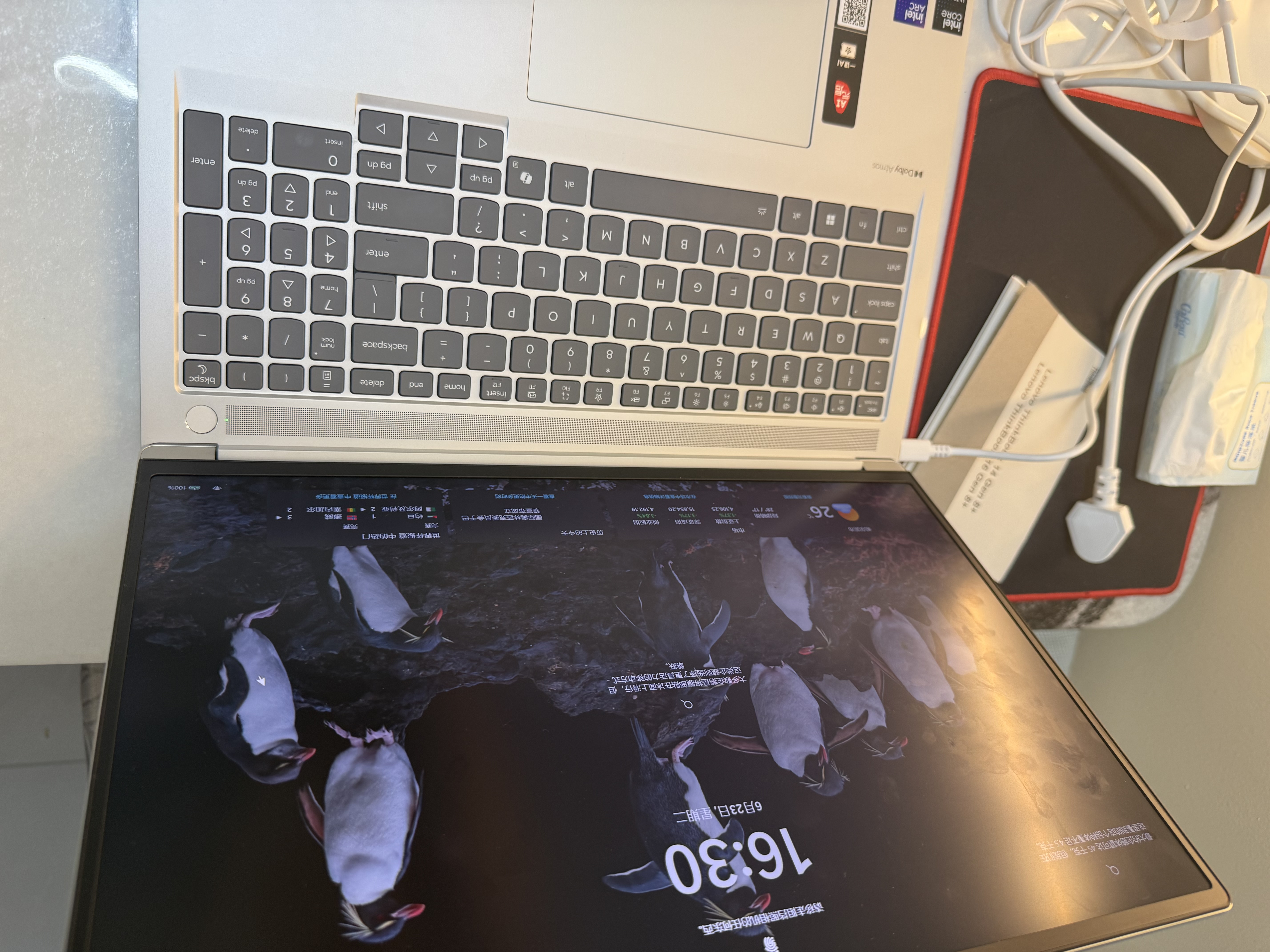 ThinkPad联想笔记本电脑ThinkBook16+ 2026 AI全能本 英特尔酷睿Ultra X9 388H 32G 1T 3.2K 16英寸 星耀白 实拍图