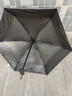 天堂伞伞 五折太阳伞遮阳口袋伞黑胶防晒伞防紫外线晴雨两用伞女 冰粉色-五折方形手柄款 实拍图