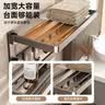 百悍毛巾架免打孔卫生间置物架浴室挂件厕所浴巾架套装卫浴洗手间收纳 实拍图