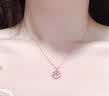 中国珠宝 2026新款纯银桃花项链女款轻奢高级感吊坠生日礼物送女友老婆 实拍图