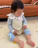 京斯坦护膝婴儿爬行夏季宝宝盖具套装0-4岁儿童薄款肘肘防摔可调节护肘 实拍图