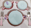 babycare宝宝辅食碗婴儿注水保温碗恒温不锈钢ppsu儿童宝宝餐具套装礼盒 威利特粉-五件套【不锈钢内胆】 实拍图