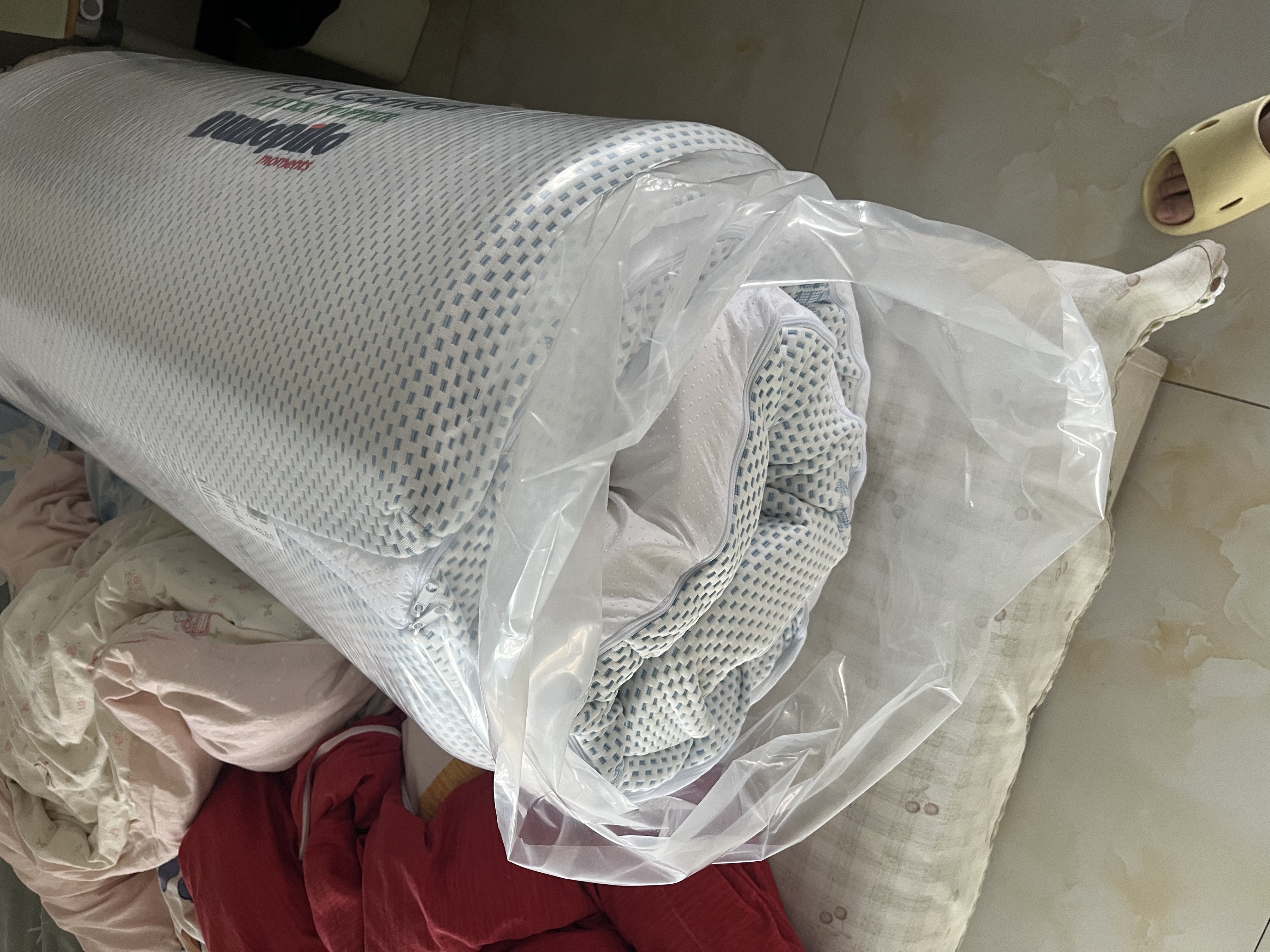 邓禄普（Dunlopillo）斯里兰卡进口 乳胶床垫1.8m床/7.5cm厚 85D ECO超舒适乳胶薄垫 实拍图