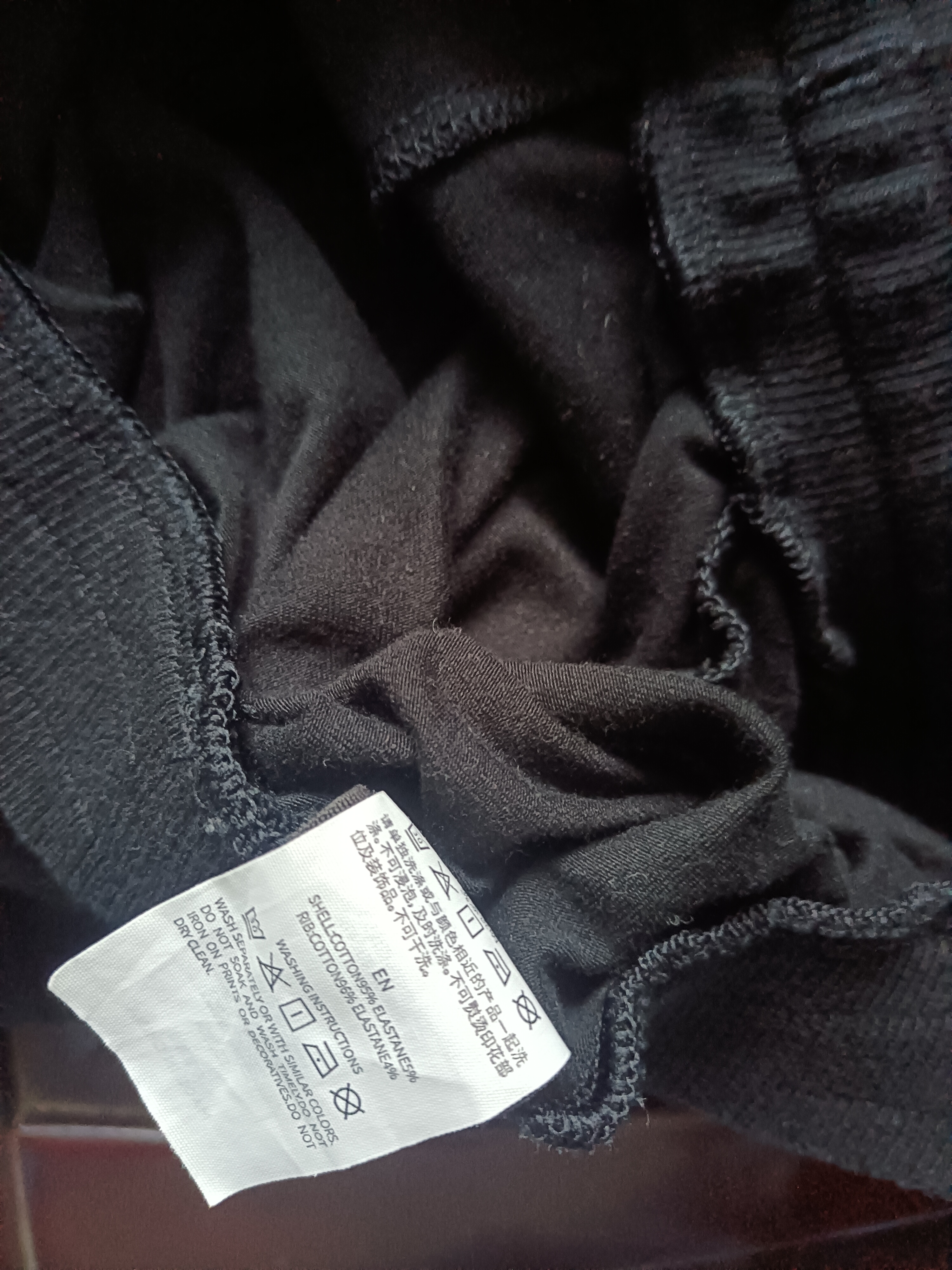 耐克（NIKE）男运动裤 春秋款 单层针织 直筒休闲BV2767-010黑XL 实拍图