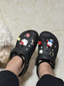 卡骆驰（CROCS）贝雅洞洞鞋男鞋女鞋轻便耐磨一脚蹬拖鞋休闲鞋百搭花园鞋|10126 黑色-001(含智必星) 37 /38(230mm) 实拍图