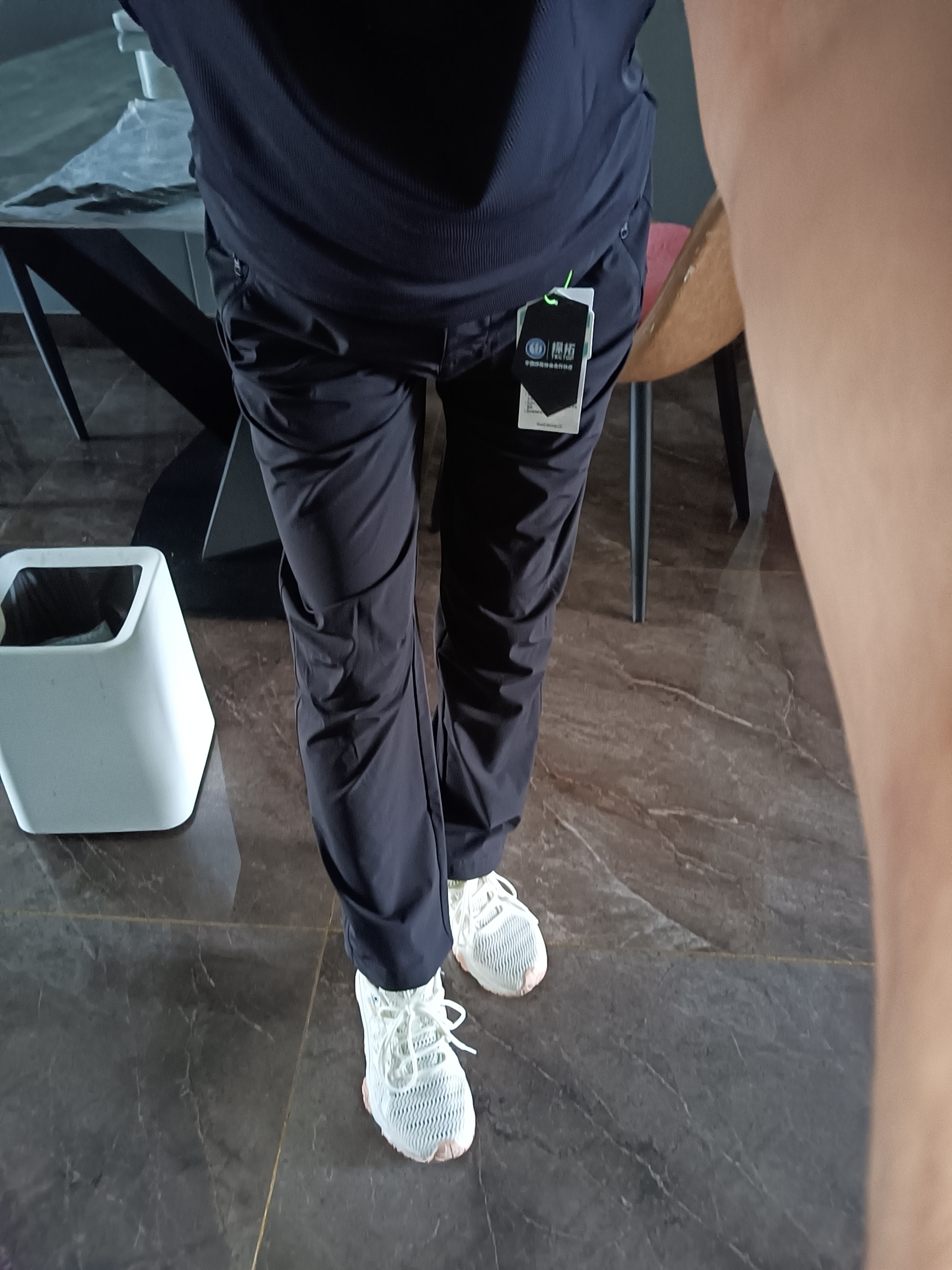 探拓（TECTOP）软壳裤男女春夏防泼水透气快干登山徒步长裤  女款云墨黑 M 实拍图