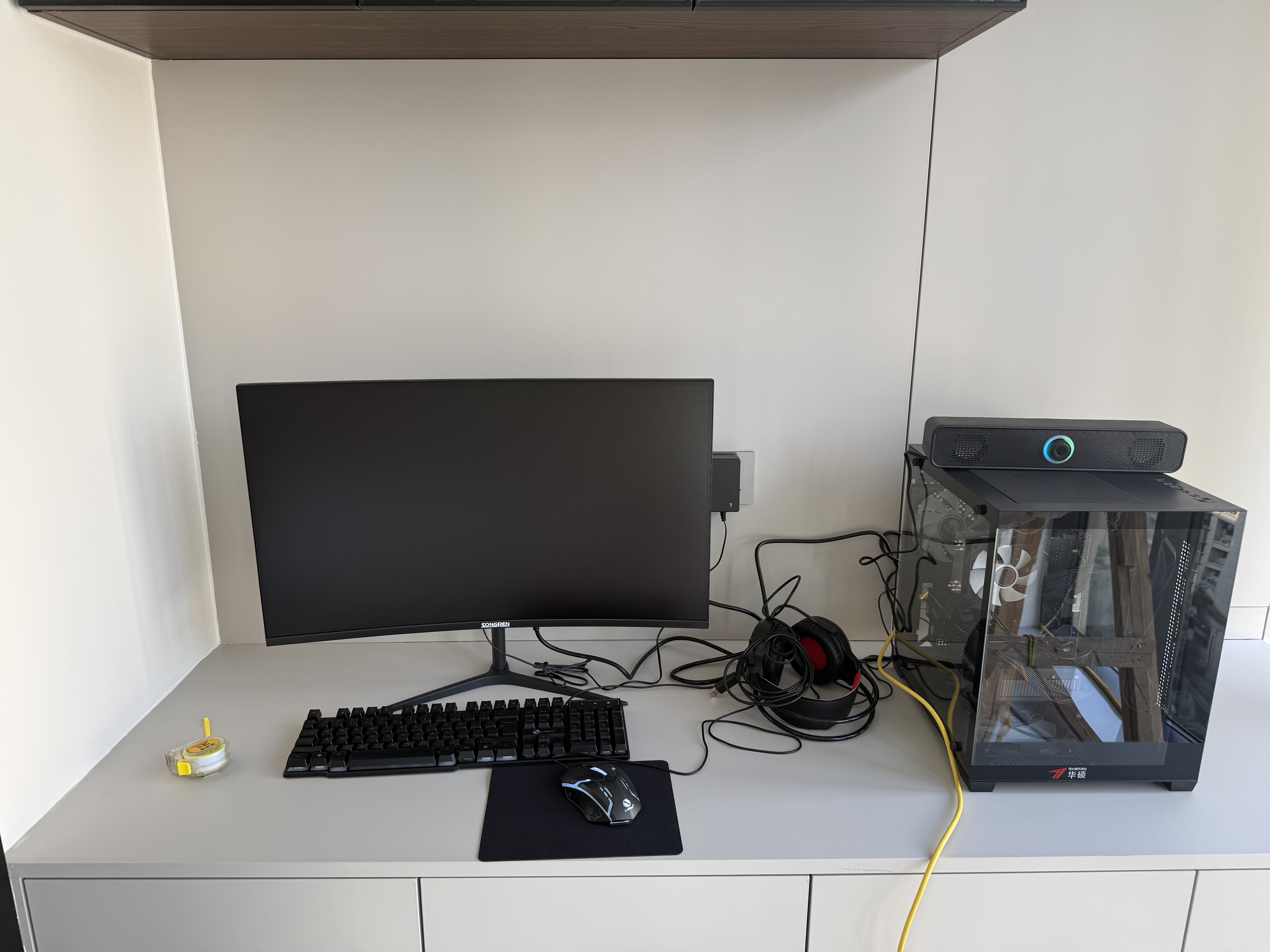 华硕（ASUS）ROG全家桶 英特尔酷睿14代i5/i7台式电脑游戏主机5060ti/5070直播设计三角洲黑神话水冷整套海景房 主机+24寸超清显示屏【六年质保+全套配齐】 热销：14代i5丨320 实拍图