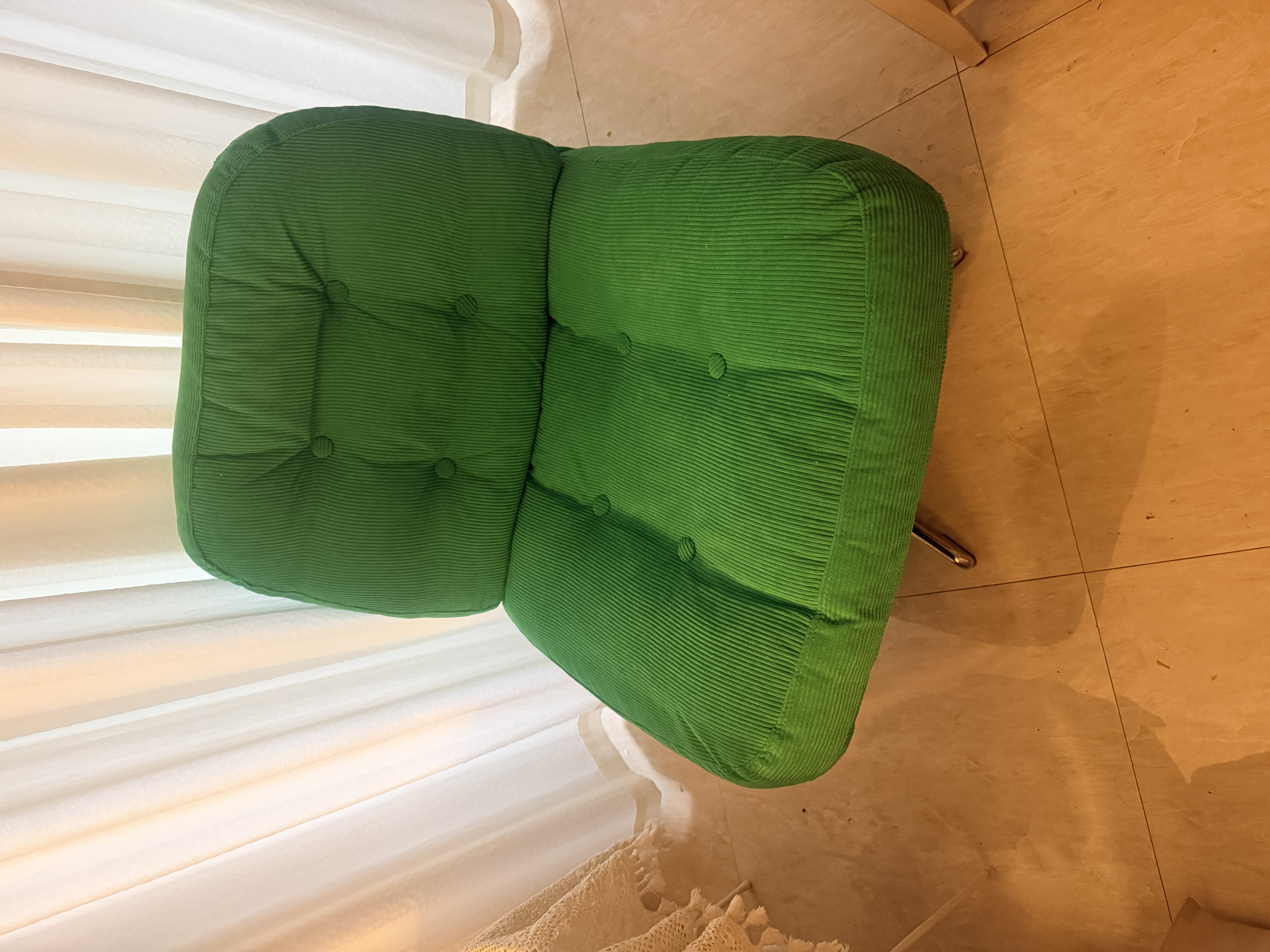 宜家（IKEA）DYVLINGE杜威林格扶手转椅网红懒人沙发椅小户型中古风格 绿色 实拍图