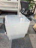 Cetomo 透明收纳箱特大号整理箱带轮外体积60L 53*38.5*31cm 1个装 实拍图