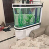 喜灏子弹头鱼缸水族箱客厅家用中型大型1.2米屏风隔断免换水鞋柜鱼缸 包到家安装 1.0米长实木夹板柜一套-底滤 实拍图