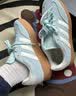 adidas「T头鞋」BARREDA休闲板鞋德训鞋男女阿迪达斯官方轻运动   薄荷绿/汉玉白/树脂黄   37 实拍图