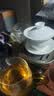 京东京造 茶杯盖碗  360°旋转可悬停功夫泡茶盖碗茶具羊脂玉瓷薄胎150ml 实拍图