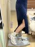 斐乐【韩素希同款】跳跳鞋2丨FILA薄底鞋26新款女鞋芭蕾鞋透气休闲鞋 烟雨灰/羊皮纸粉-DP 37.5 实拍图