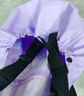 臻佑（Grsaed）儿童下水裤户外玩水服捉鱼赶海半身涉水裤连体鞋防水沙滩淡紫26码 实拍图