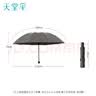天堂伞 加大雨伞三折 加大加固三人大伞雨伞全钢十骨大伞 摩登灰 实拍图