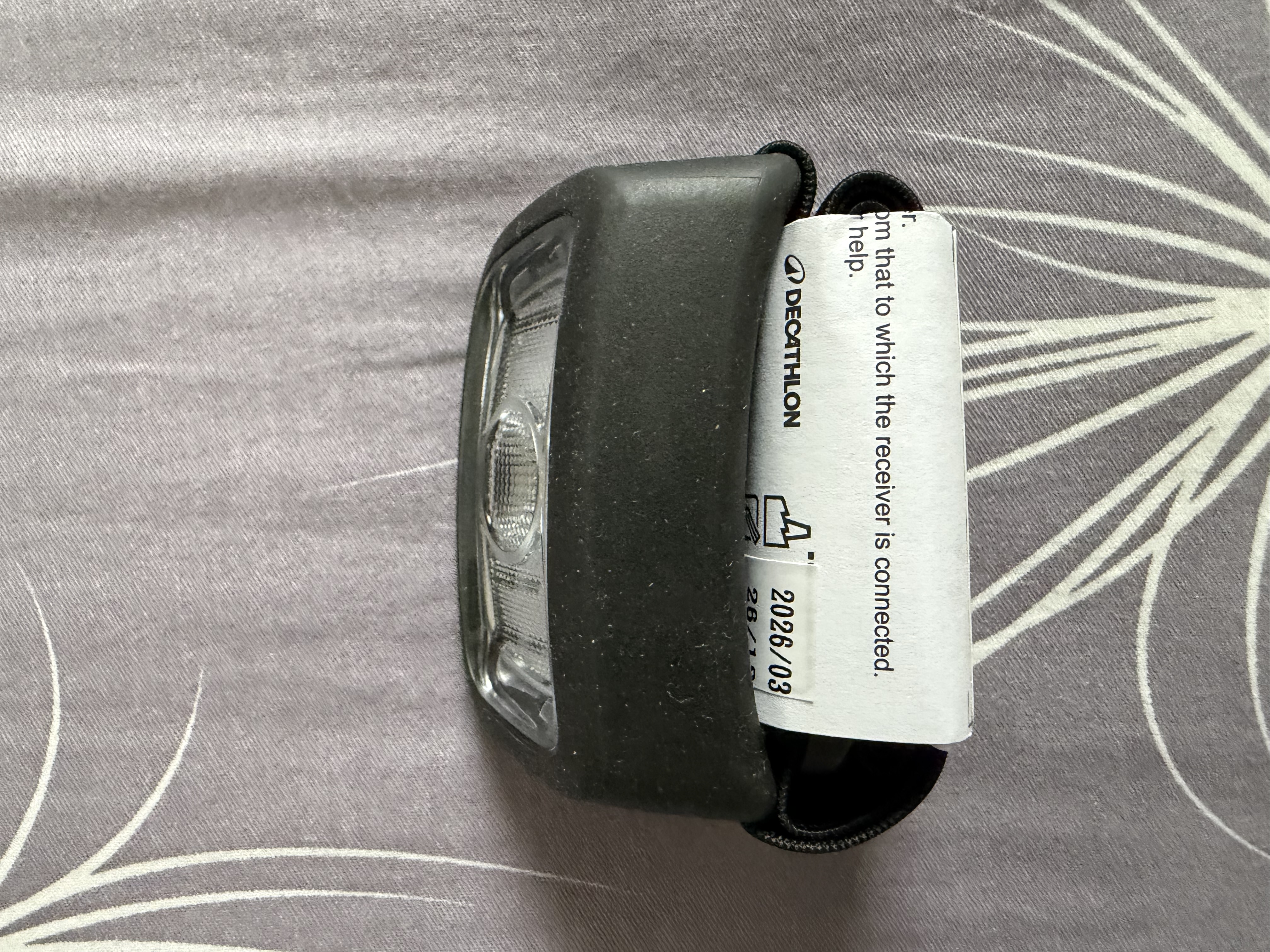 迪卡侬户外运动LED强光露营登山钓鱼/夜钓轻便头戴式头灯FOR3 黑色（26款）50流明 实拍图