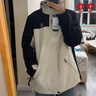 骆驼（CAMEL）三防冲锋衣户外登山服防水防风防污三合一保暖时尚运动外套 A9W214119AX，冰晶灰色/黑色，男女 M 实拍图