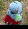 卡尔美（KELME）儿童防晒帽子遮阳帽男童女童防紫外线披风大帽檐夏海边沙滩太阳帽 实拍图