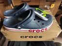 卡骆驰（CROCS）贝雅卡骆班洞洞鞋|205089 深蓝/辣椒红-4CC   45 (290mm)   实拍图