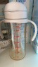贝亲（Pigeon）自然成长翻盖直饮吸管 大童奶瓶330ml 经典款 18月+  AA278 实拍图