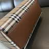 博柏利（BURBERRY）【礼物】女包 中号格纹保龄球包 手提包 实拍图