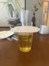 双枪（Suncha）奶茶杯一次性塑料水杯带盖吸管露营外带便携用咖啡杯400ML*20套 实拍图
