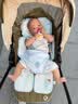 babycare自然凉选车席透气宝宝专用手推车坐垫通用席子薄荷冰柠38×70CM 实拍图