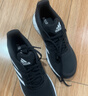 adidas DURAMO SL超轻稳定透湿排汗缓震回弹体测跑鞋男女阿迪达斯   黑色/白色/深灰   40.5 实拍图