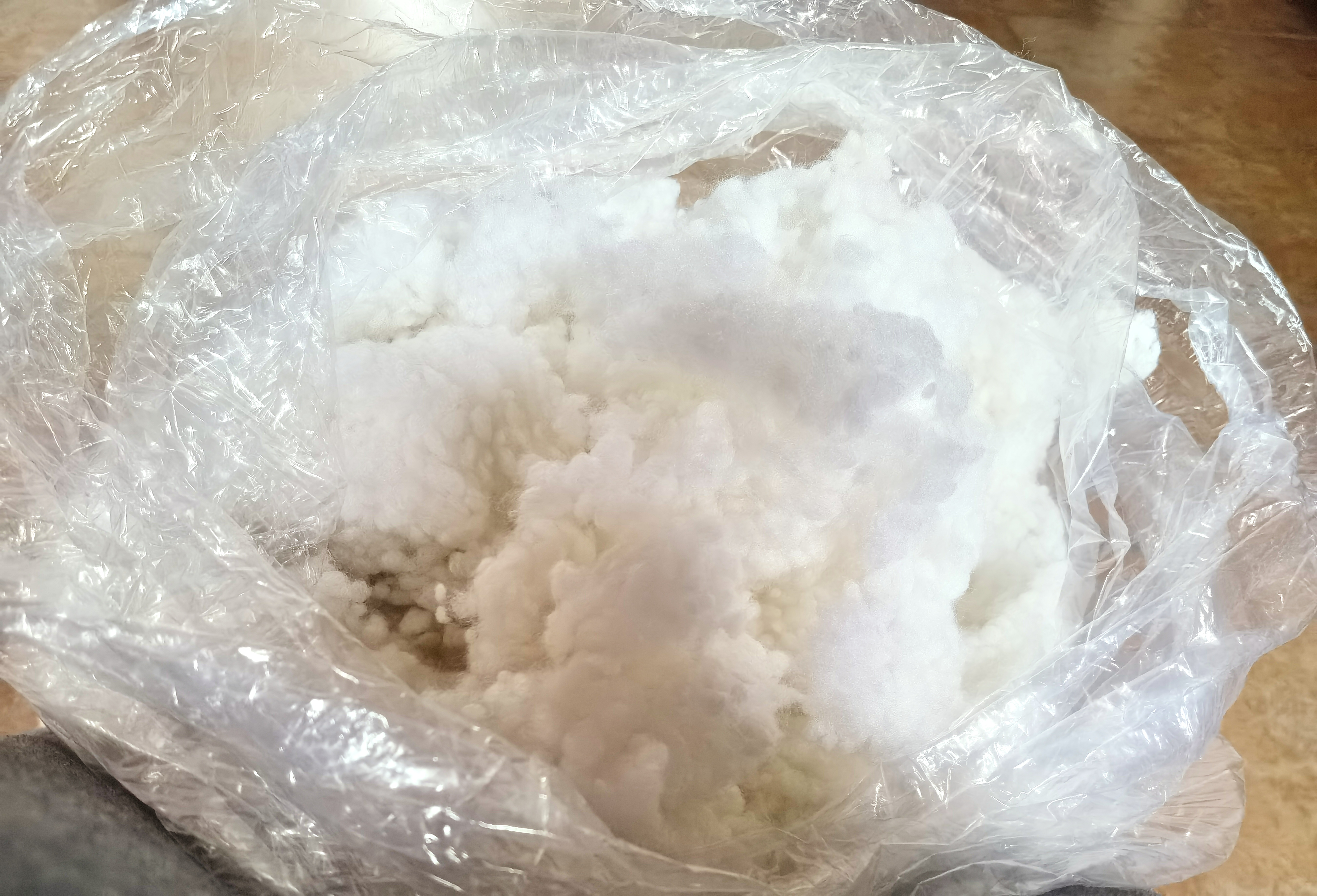 亓元抱枕芯PP棉填充物太空蓬松棉花抱枕芯无荧光（转移）珍珠棉手工 婴孕珍珠棉1斤 实拍图