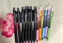 派通（Pentel ）BLN105按动黑色中性笔高颜值0.5mm签字笔商务学生速干水笔水性笔文具 彩杆黑芯5支装 实拍图