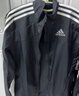 adidas简约三条纹跑步运动立领夹克外套男装秋季阿迪达斯官方 黑色/白（推荐选大一码）   L 实拍图