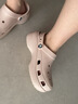 卡骆驰（CROCS）白鹿同款经典云朵洞洞鞋时尚百搭女鞋花园鞋|206750 石英粉-6UR(含智必星) 36 /37(230mm) 实拍图