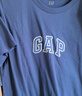 GAP男女装春季款纯棉字母logo短袖T恤常规上衣美版570044 海军蓝 M 美码 L亚洲码180/96A 【偏小，建议选大一码】 实拍图