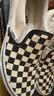 VANS范斯官方 经典款Slip-On经典一脚蹬男女鞋帆布鞋VN000EYEBWW 黑白棋盘格 37 实拍图