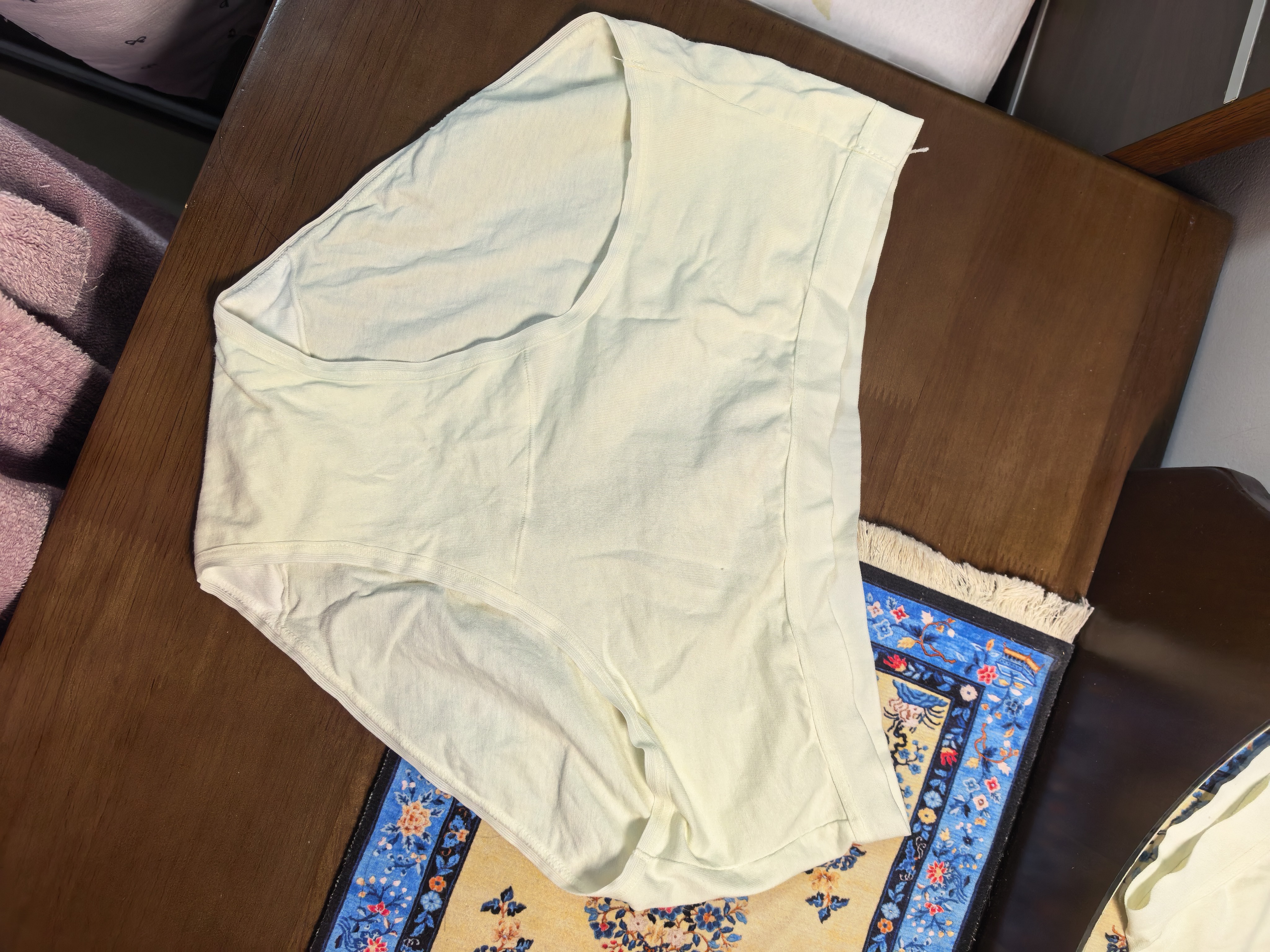 欧迪芬6条女士内裤女纯棉10A抗菌100%纯棉加长底档透气中腰少女三角内裤 实拍图