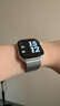 Apple/苹果 Watch S11 智能手表GPS款46毫米银色铝金属表壳雾紫色运动型表带M/L MEVX4CH/B 实拍图