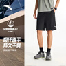 安踏速干裤丨运动短裤男夏季冰丝凉感休闲裤五分裤男士训练吸湿跑步裤 【升级吸湿速干+高弹力】基础黑-3 口袋拉链 L (175) 实拍图