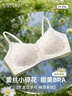 莫代尔纯棉内衣女小胸显大聚拢防下垂文胸碎花蕾丝无痕少女文胸罩薄款夏 晒单实拍图