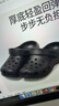 名创优品（MINISO）洞洞鞋男夏季外穿沙滩凉鞋防滑厚底踩屎感包头凉拖鞋黑色44-45 实拍图