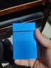 来福（LAIFU）软包烟盒20支装金属塑料便携翻盖保护套创意个性男士烟盒免费刻字 蓝色（硬包款） 20支 实拍图