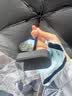 天堂伞伞 五折太阳伞遮阳口袋伞黑胶防晒伞防紫外线晴雨两用伞女 冰雪绿-五折方形手柄款 实拍图