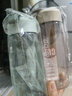 【京东物流】便携滤网随手杯太空杯塑料杯茶杯防摔带刻度水杯学生 薄荷绿480ml1个 实拍图