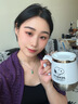 史努比（SNOOPY）保温杯304不锈钢马克咖啡杯家用喝水杯男士办公室茶杯女学生杯子 云沙白420ML【带盖+杯刷+勺】升级 实拍图