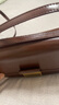 CHARLES&KEITH复古锁扣豆腐包单肩斜挎包包女包生日礼物送女友CK2-80781400 DARK BROWN深棕色CK2-80782444 S/M 实拍图
