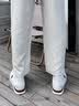 迪桑特（DESCENTE）【新色上市】男女CHRON TEMPO运动休闲薄底帆布鞋 D6231LSN25-男子-WT-白色 43 实拍图