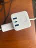 公牛（BULL）20W PD苹果快充魔方插座/插线板/插排/桌面充电站 Type-c+USB+3孔全长1.5米白色 GNV-UU2203C总控 实拍图