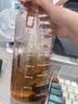希乐运动水杯男女tritan材质健身水杯大容量网红学生塑料杯2.0L莲花红 实拍图