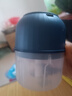 绞肉机小型打蒜器家用绞蒜切蒜器多功能辅食料理机电动蒜泥神器蒜蓉机自动切菜机压蒜器 宝蓝色- 0.26L （升级大电机） 实拍图