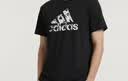 阿迪达斯（adidas）【特价清仓】夏季男女同款短袖男T恤跑步健身运动速干 黑白 2XL 实拍图