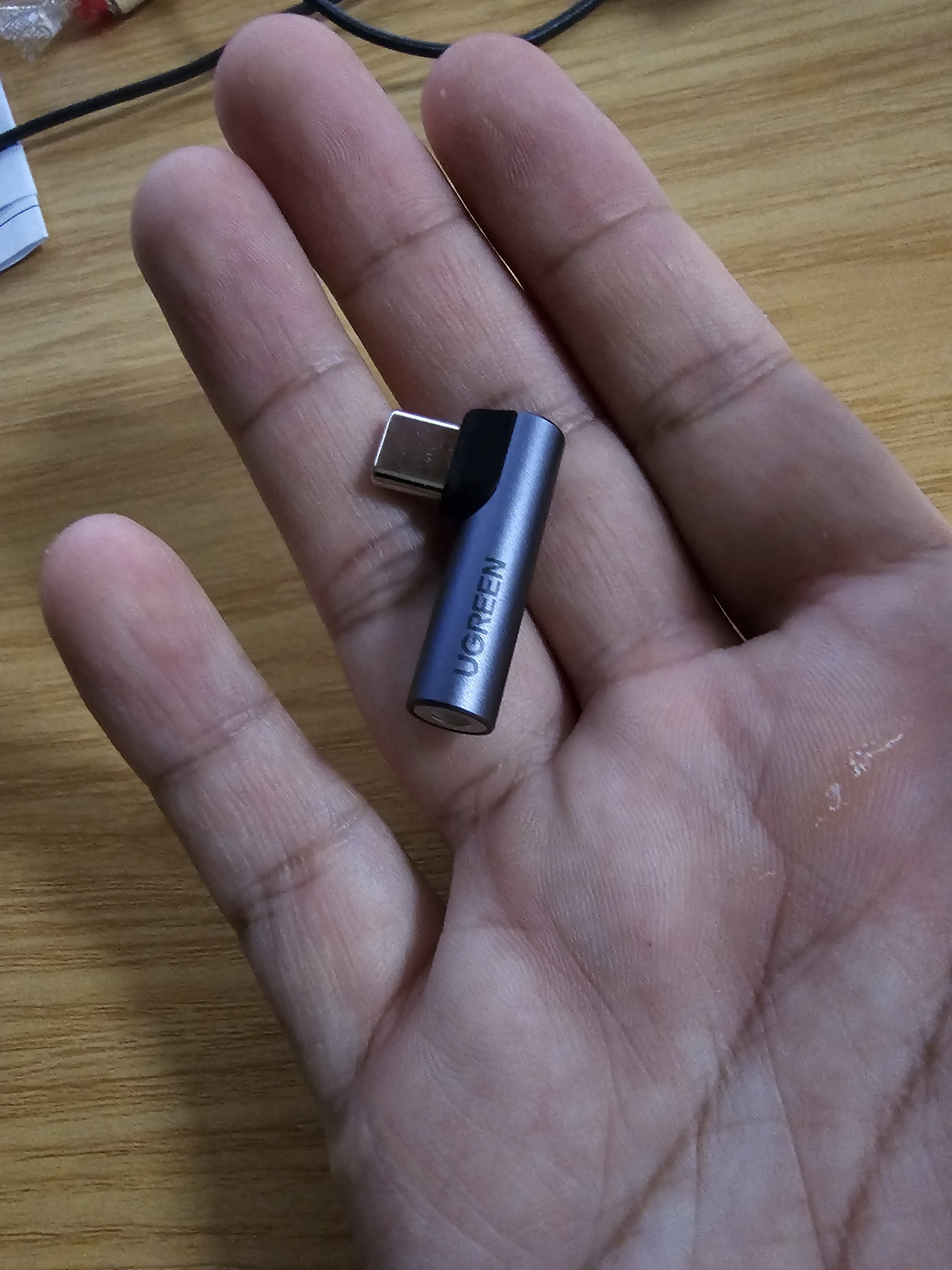 绿联耳机转接头 Type-C转3.5mm音频转接头USB-C耳机转换器适用于小米14/13华为Mate40Pro/P50安卓手机 实拍图